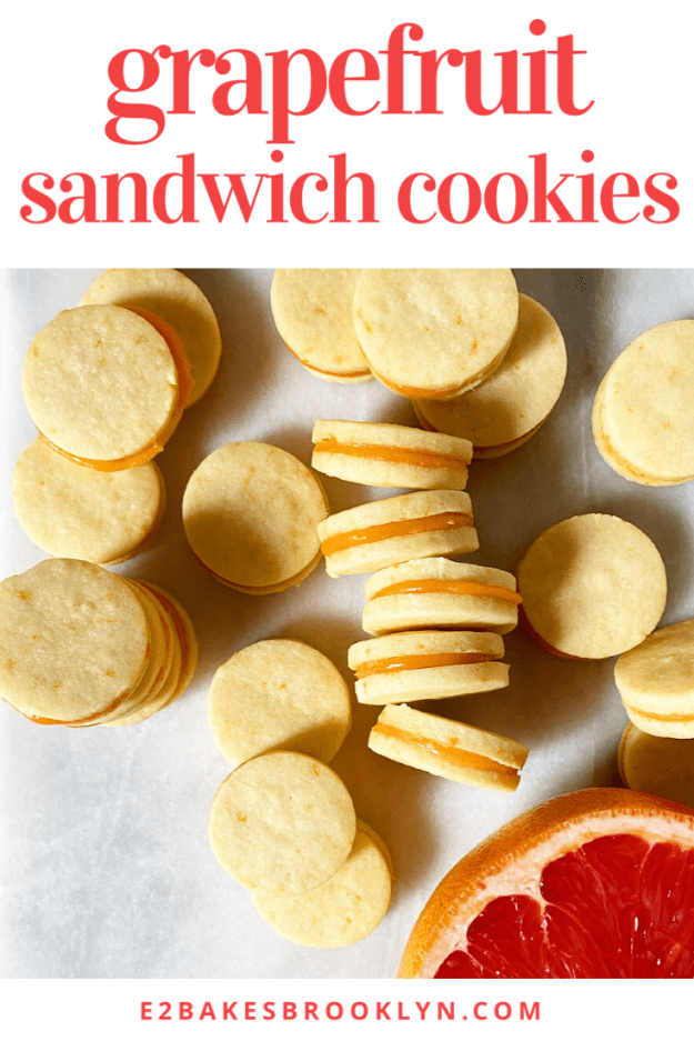 Grapefruit Sandwich Cookies