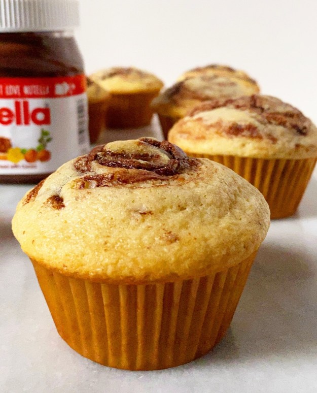 Brown Butter Nutella Swirl Muffins