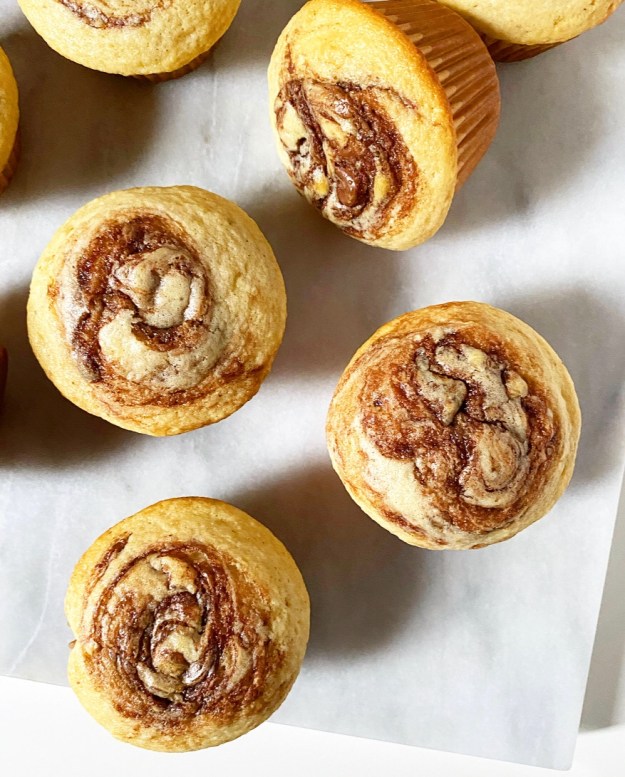 Brown Butter Nutella Swirl Muffins