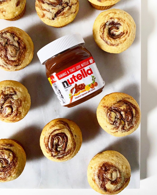 Brown Butter Nutella Swirl Muffins