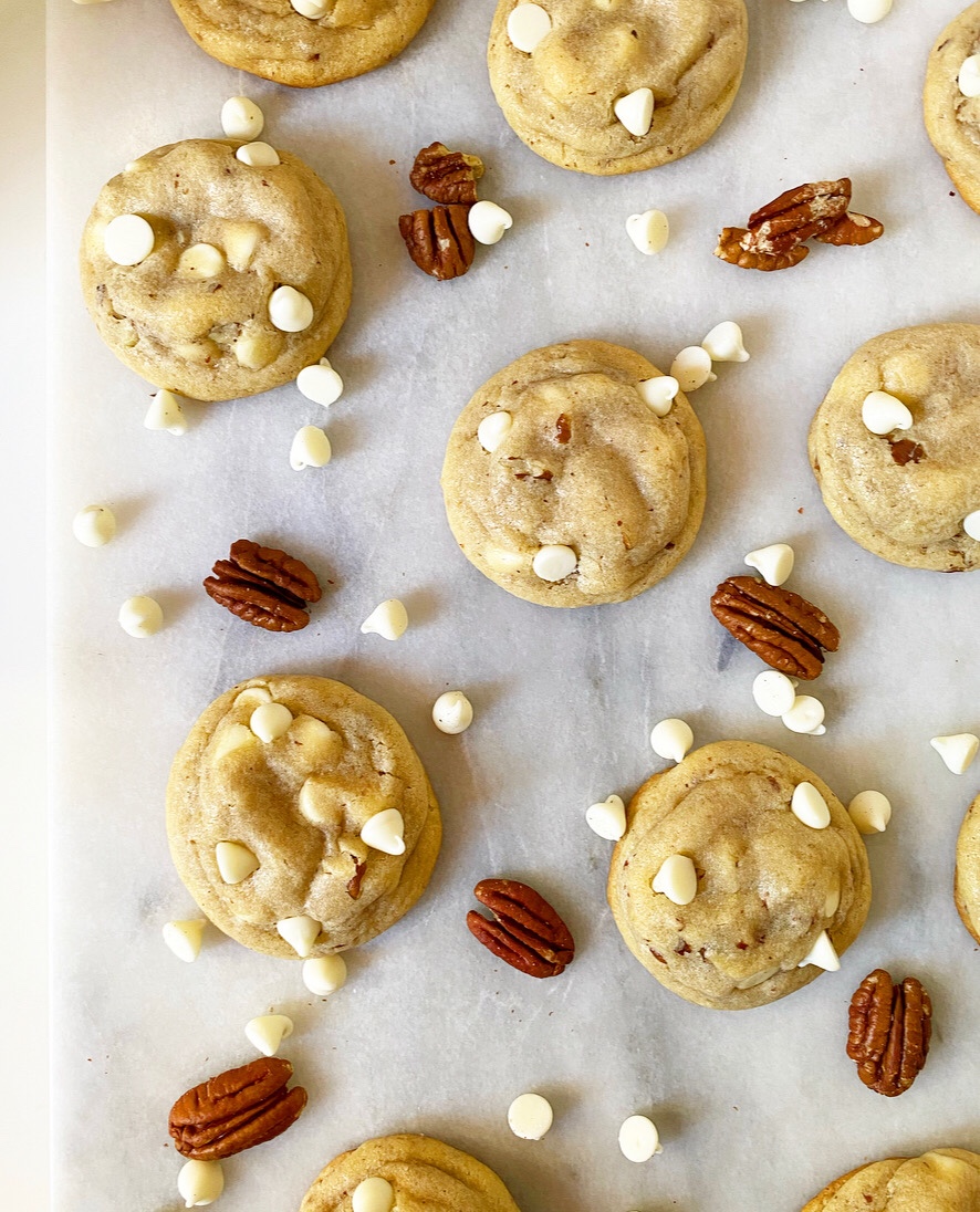 White Chocolate Pecan Cookies
