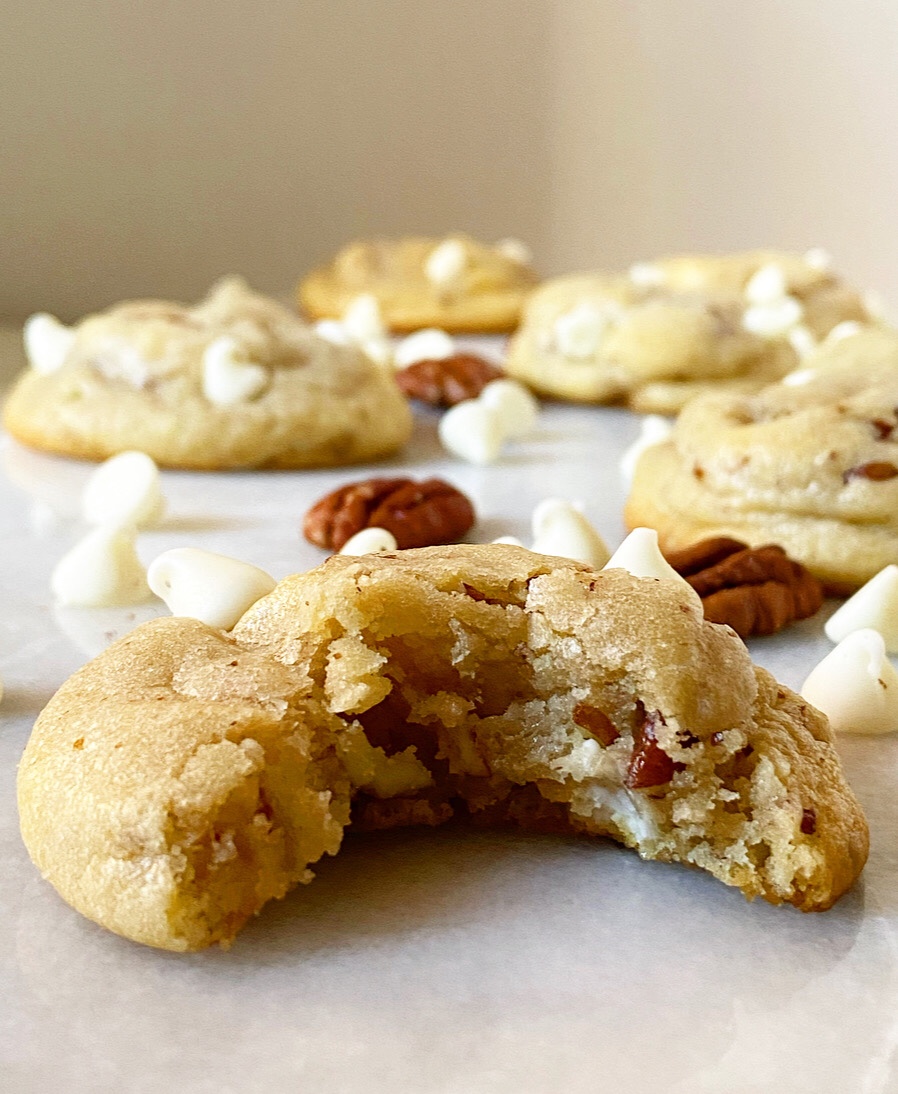 White Chocolate Pecan Cookies