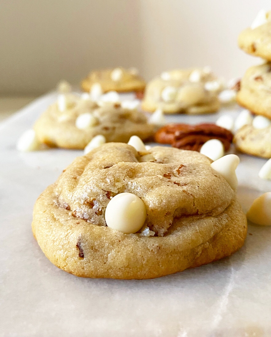 White Chocolate Pecan Cookies