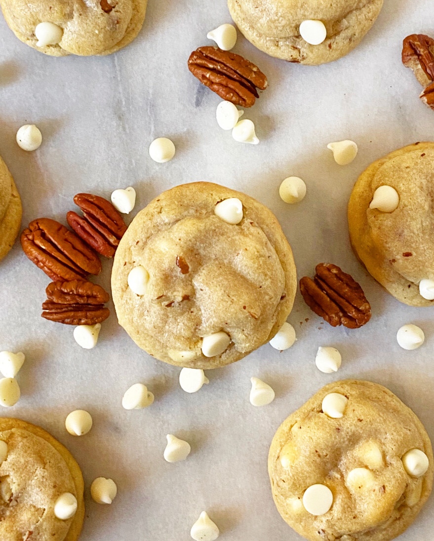 White Chocolate Pecan Cookies
