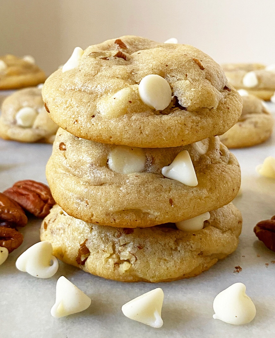 White Chocolate Pecan Cookies
