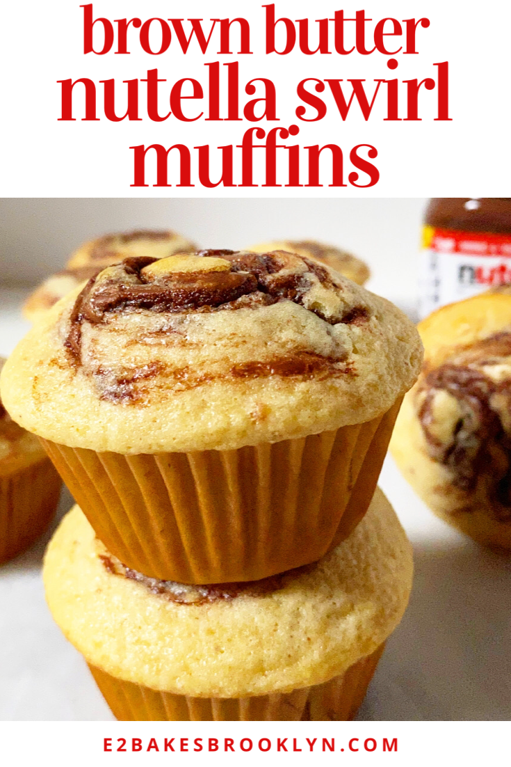 Brown Butter Nutella Swirl Muffins