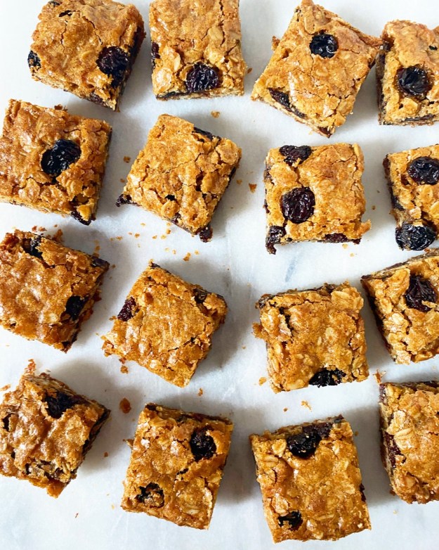Oatmeal Raisin Blondies