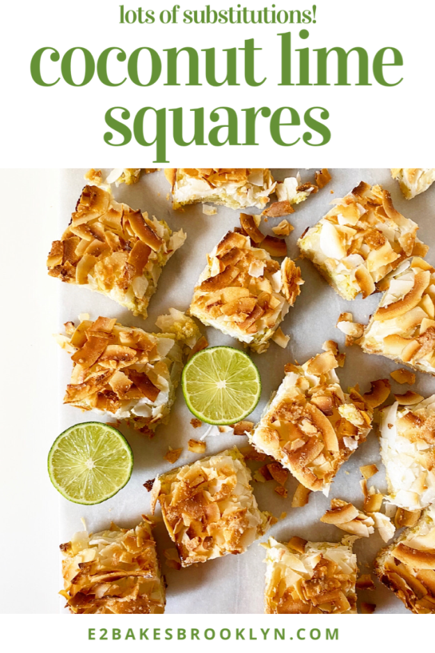 Coconut Lime Squares