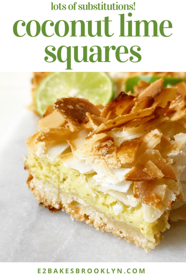 Coconut Lime Squares