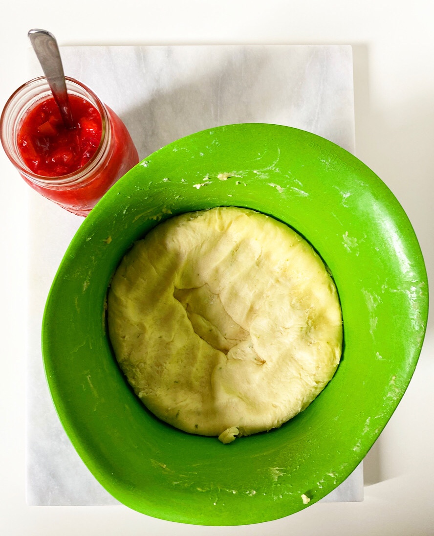 Strawberry Rhubarb Kolaches