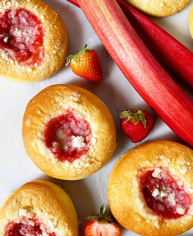 Strawberry Rhubarb Kolaches