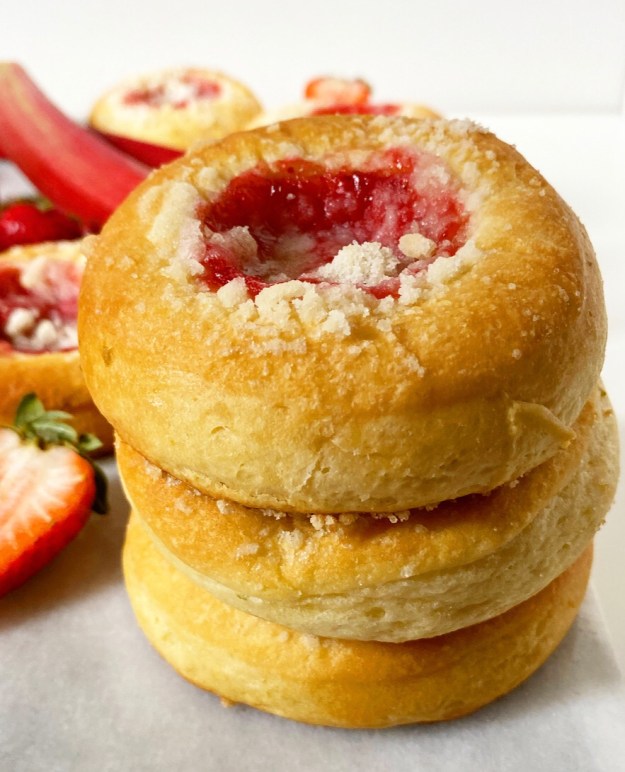 Strawberry Rhubarb Kolaches