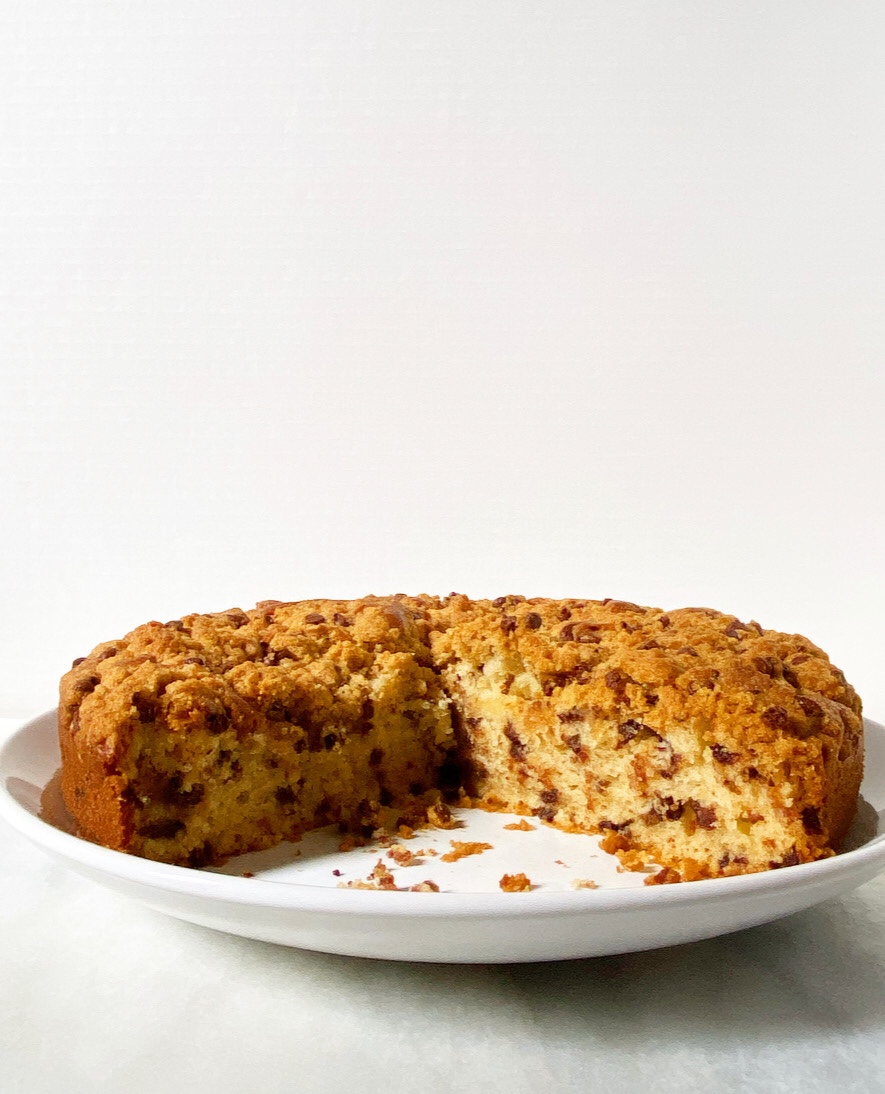 Chocolate Chip Cookie Crumb Cake