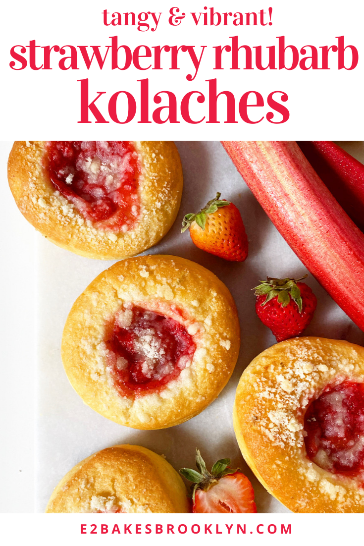 Strawberry Rhubarb Kolaches