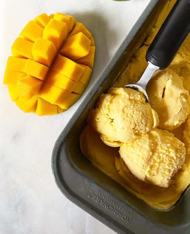 Easiest Ever Mango Sherbet