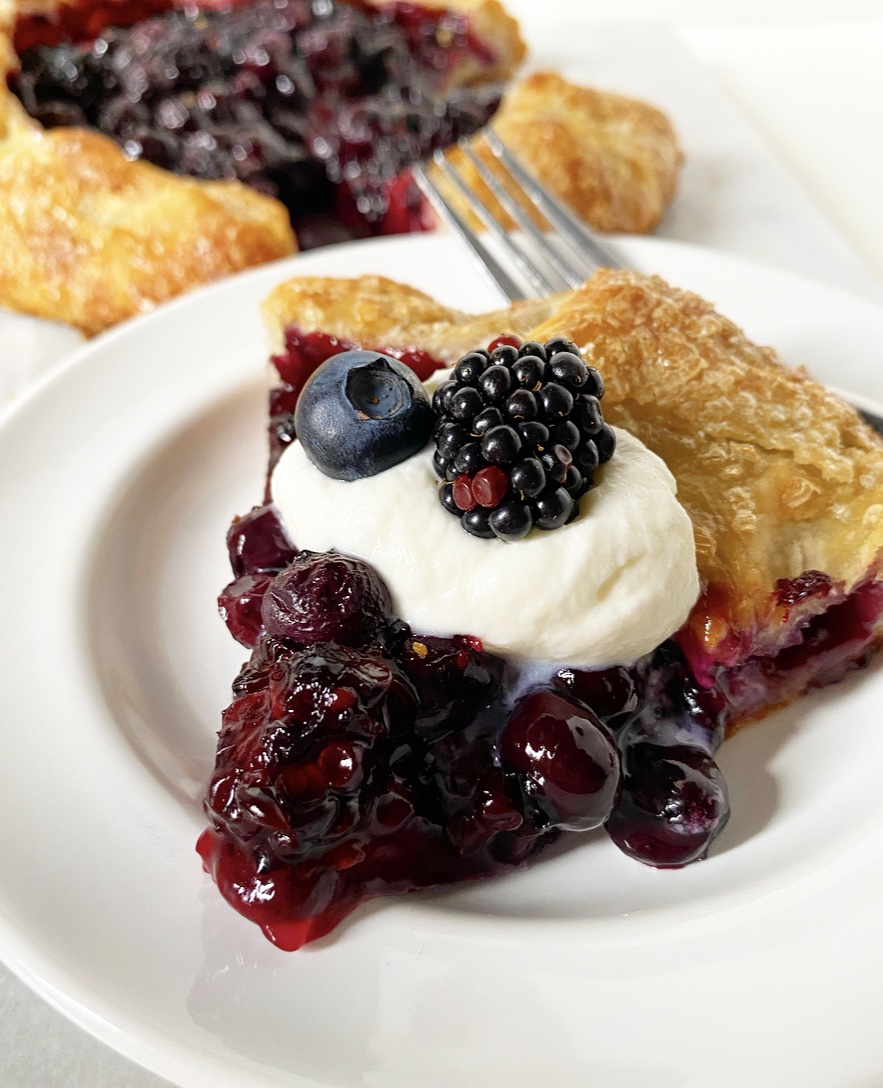 Black & Blueberry Galette