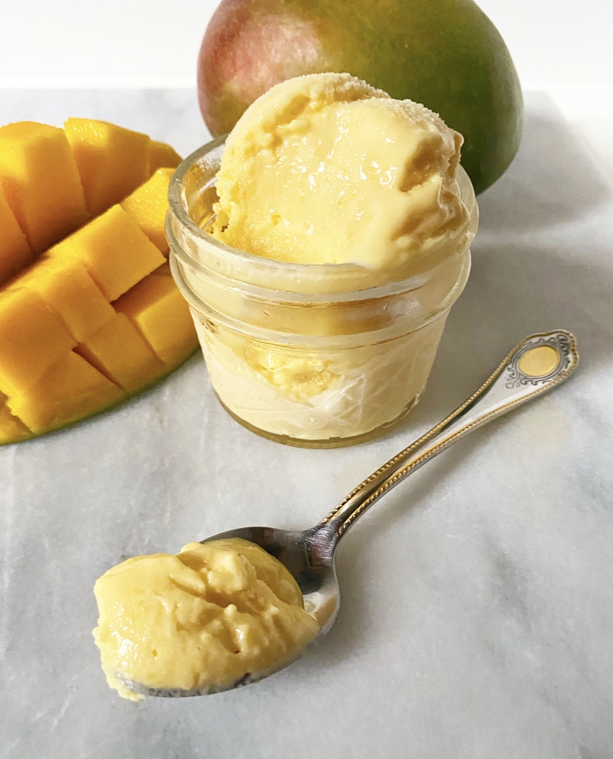 Easiest Ever Mango Sherbet