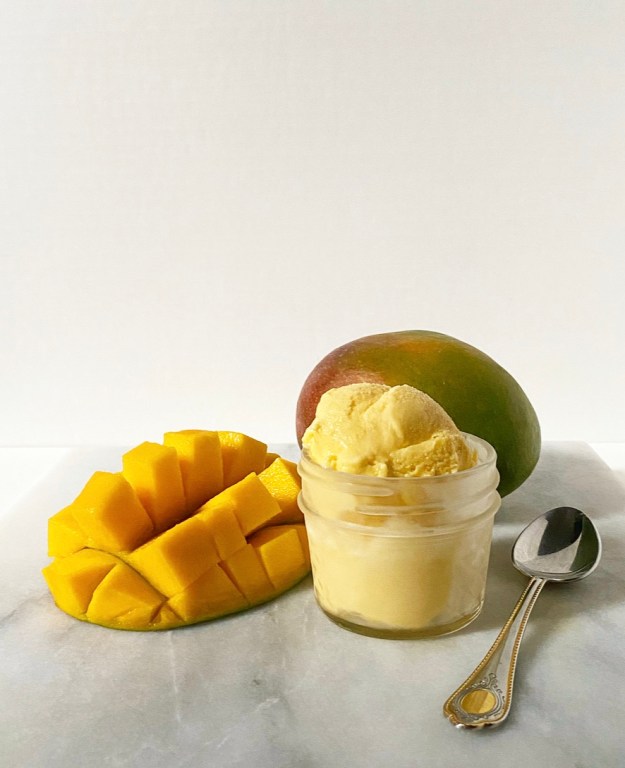 Easiest Ever Mango Sherbet