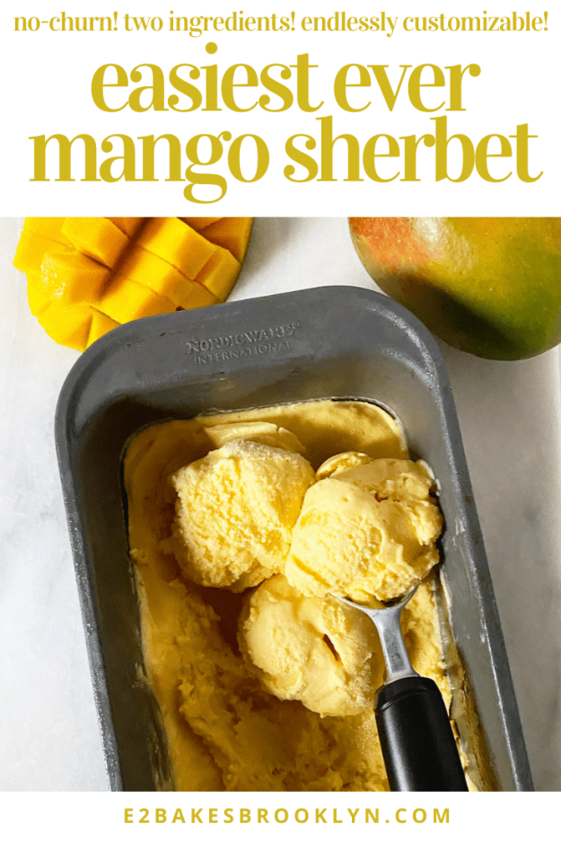 Easiest Ever Mango Sherbet
