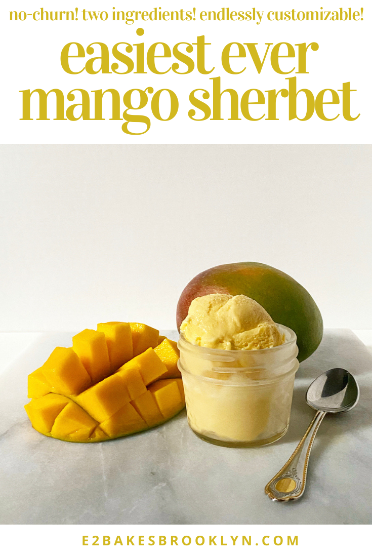 Easiest Ever Mango Sherbet
