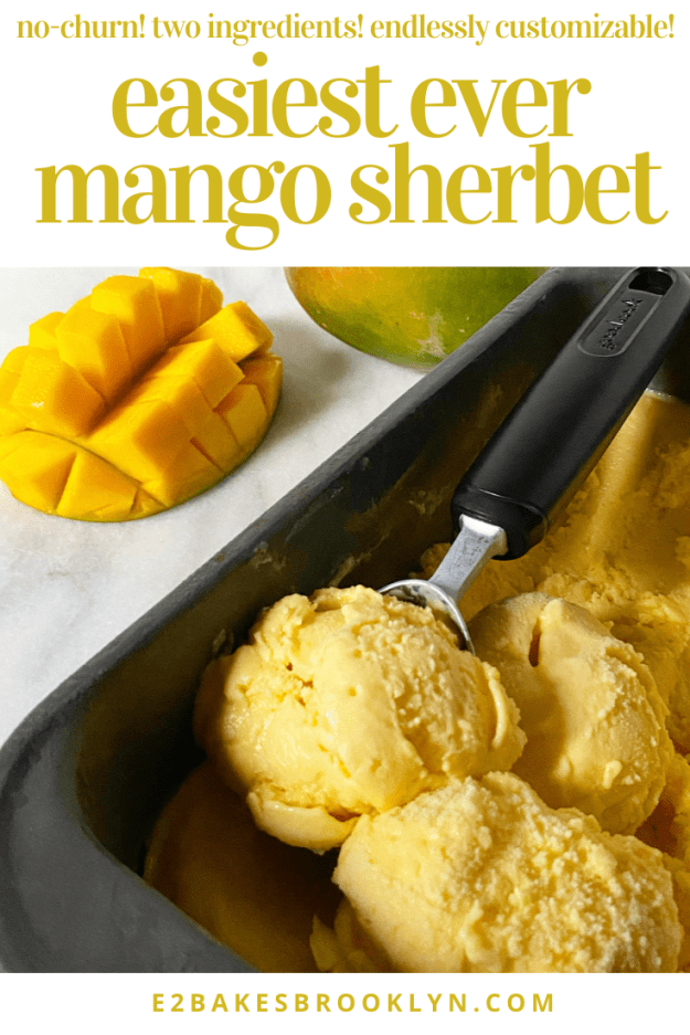 Easiest Ever Mango Sherbet