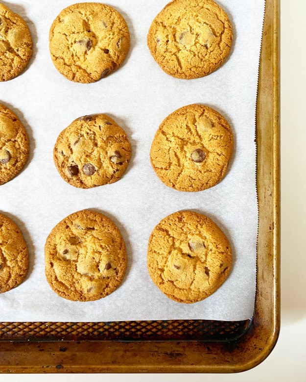 Crispy, Crunchy Chocolate Chip Cookies