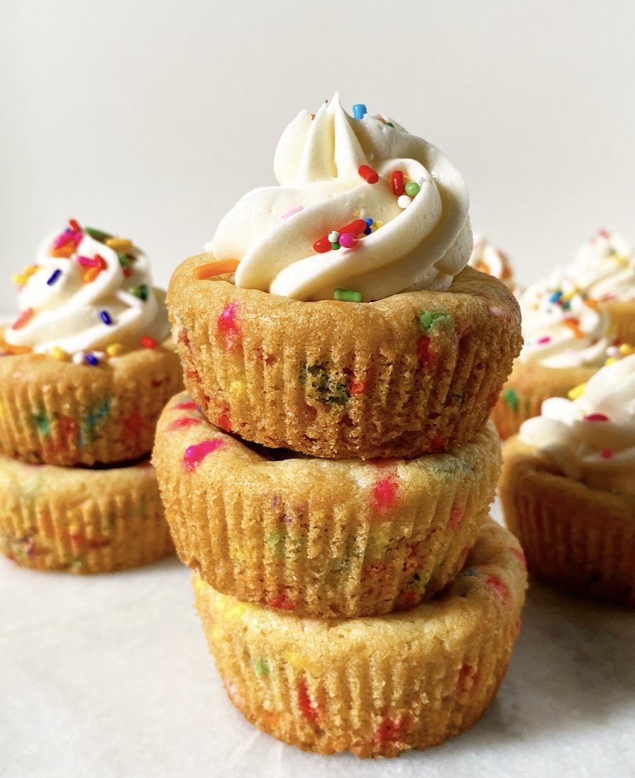 Funfetti Cookie Cupcakes