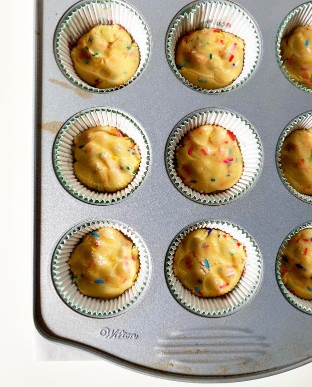 Funfetti Cookie Cupcakes