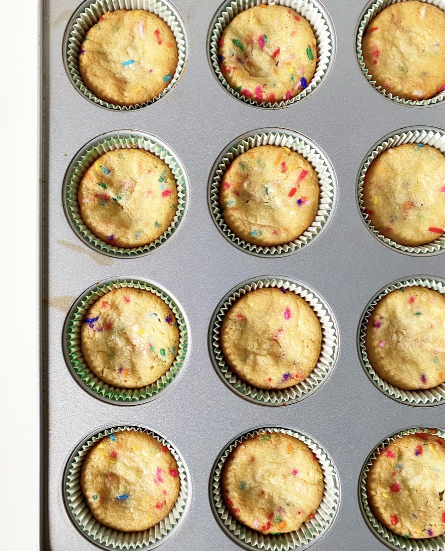 Funfetti Cookie Cupcakes