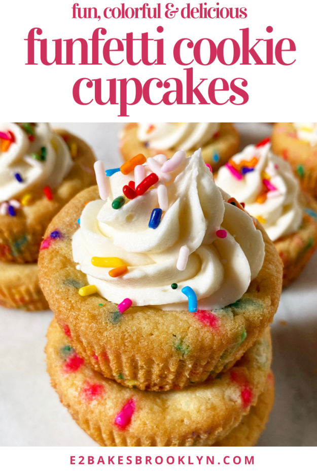 Funfetti Cookie Cupcakes