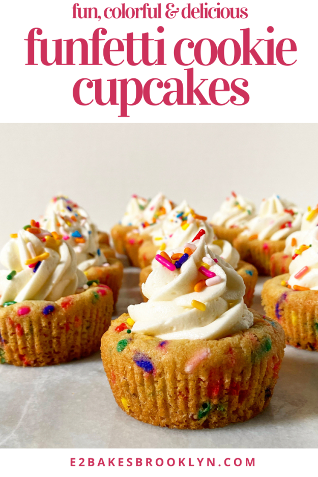 Funfetti Cookie Cupcakes
