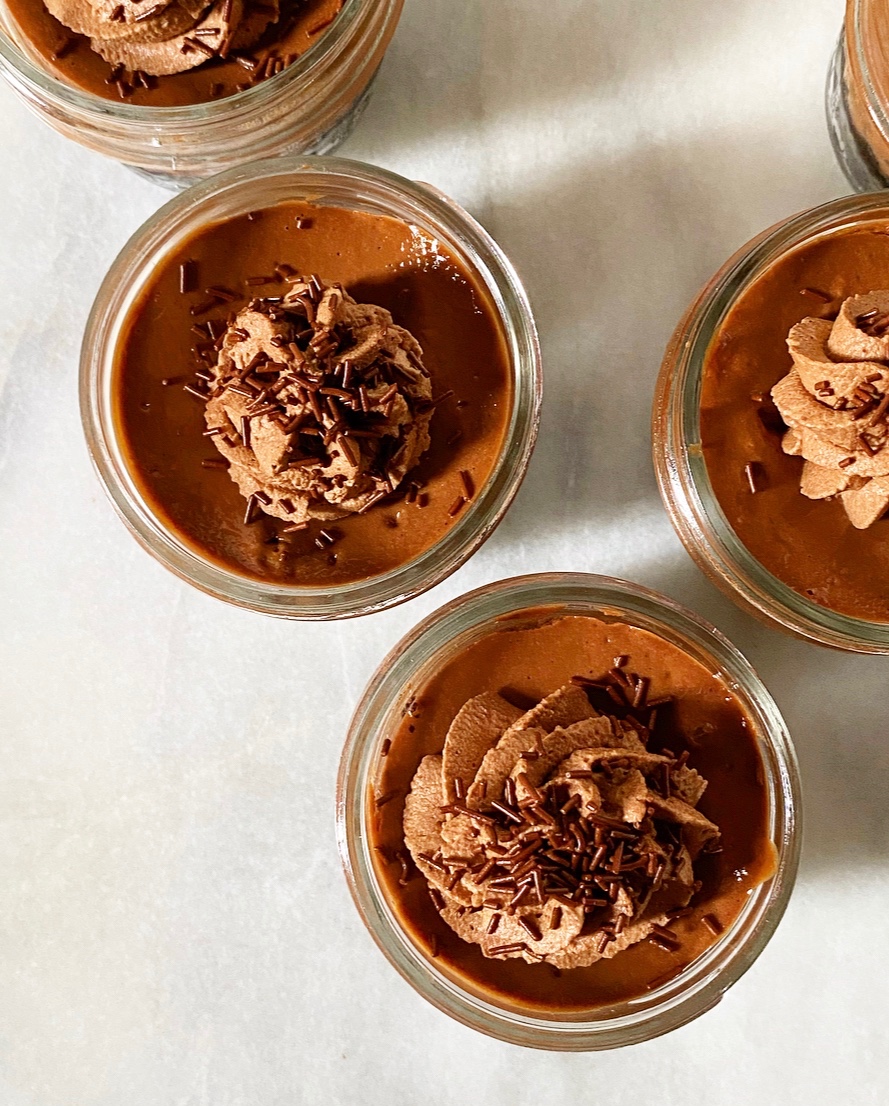 Mini Mason Jar Chocolate Cheesecakes
