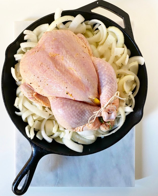 Roast Chicken with Schmaltzy Onions
