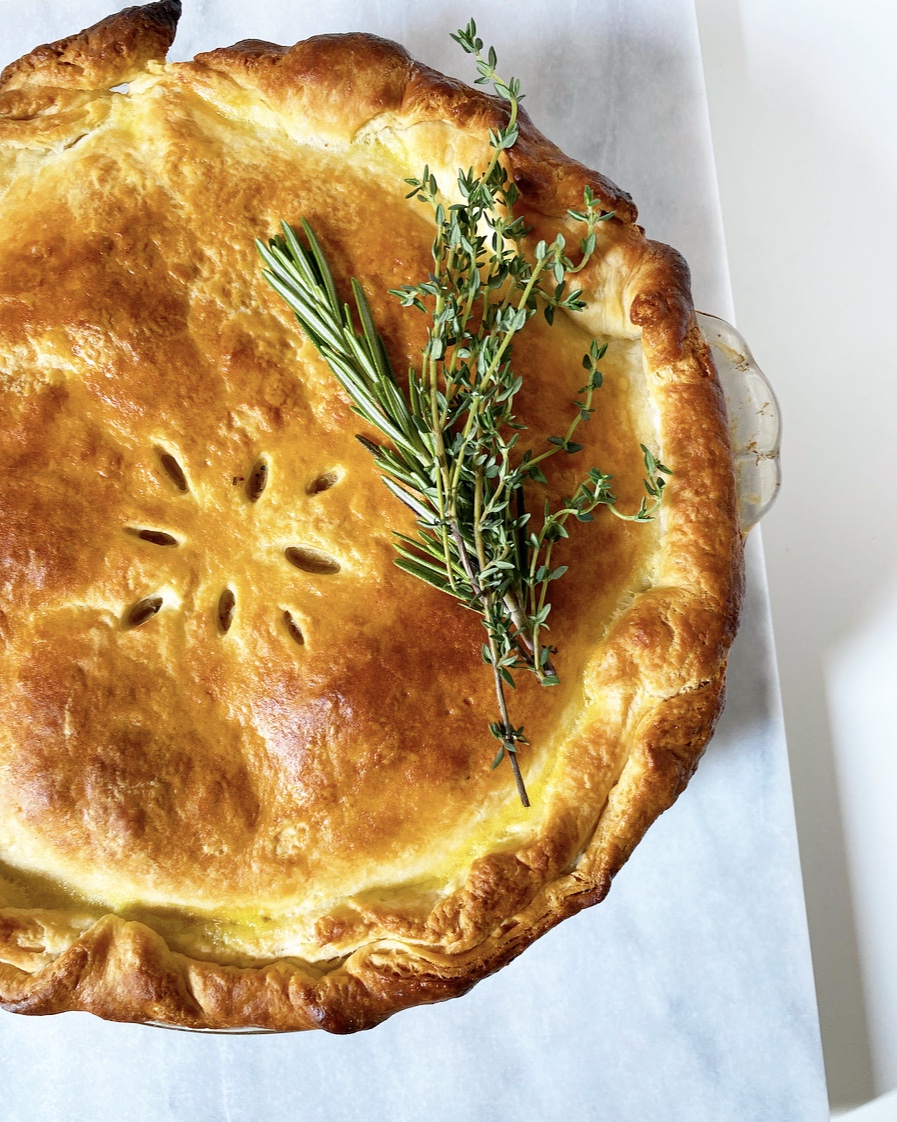 Chicken Pot Pie with Buttermilk Biscuit Crust