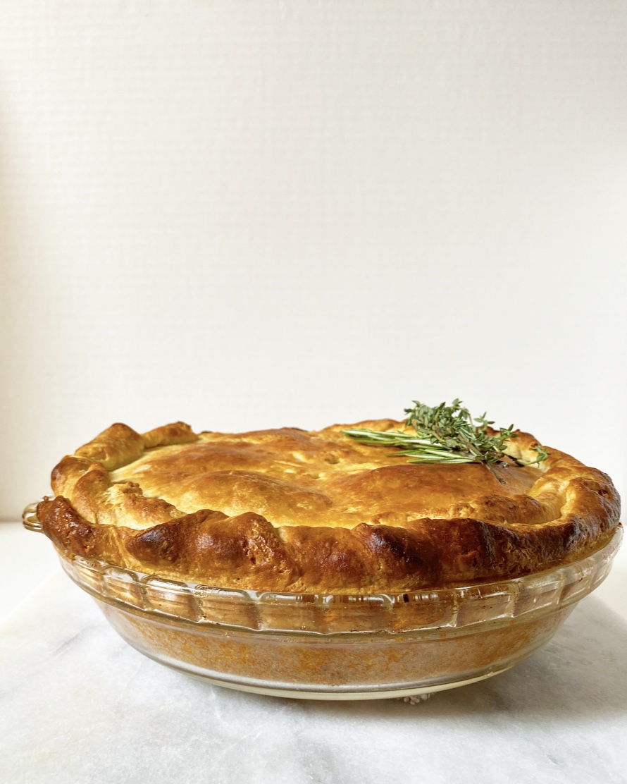 Chicken Pot Pie with Buttermilk Biscuit Crust