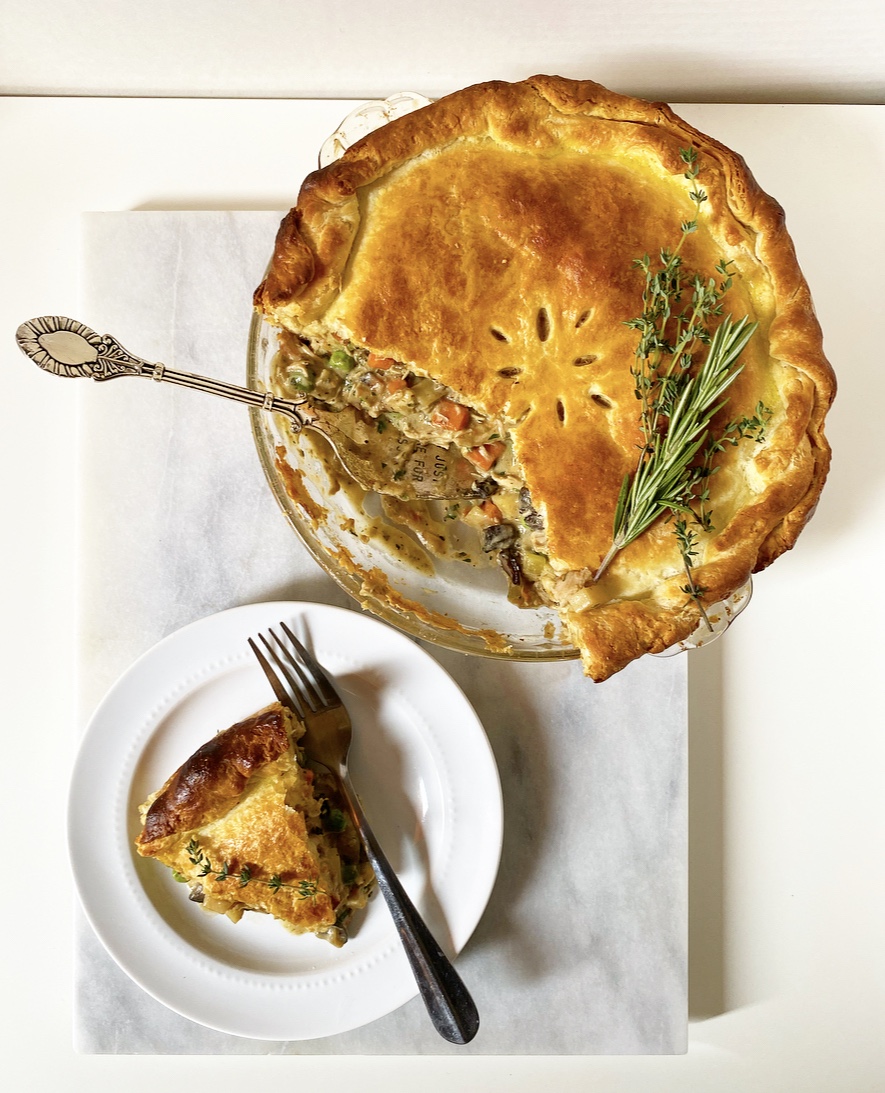 Chicken Pot Pie with Buttermilk Biscuit Crust