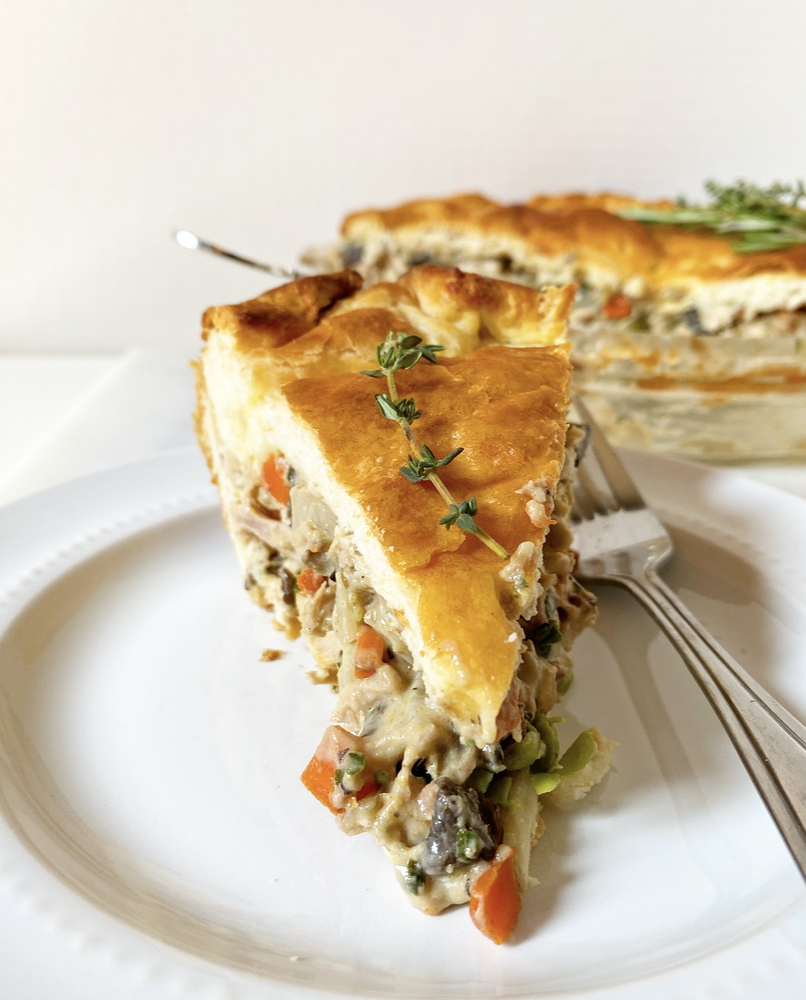 Chicken Pot Pie with Buttermilk Biscuit Crust
