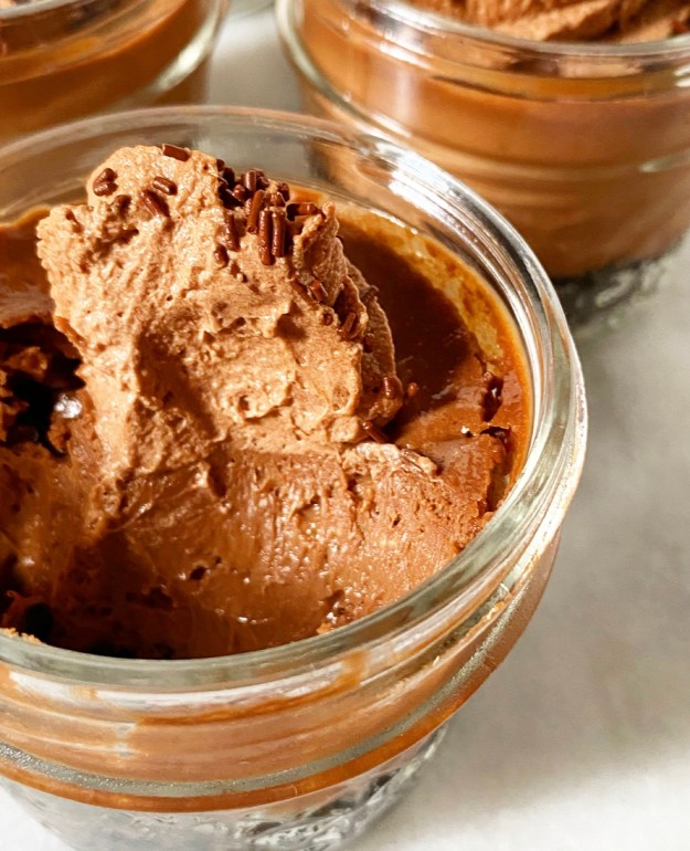 Mini Mason Jar Chocolate Cheesecakes