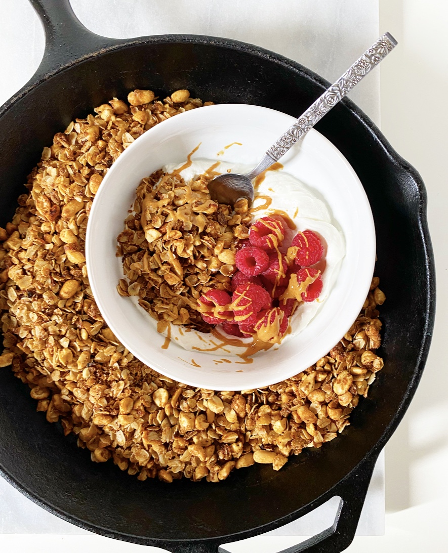 Easy Stovetop Peanut Butter Granola