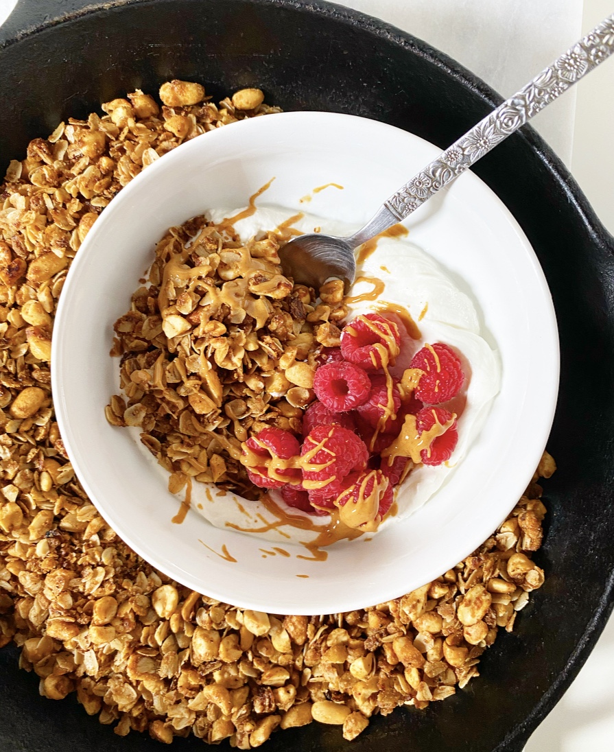 Easy Stovetop Peanut Butter Granola