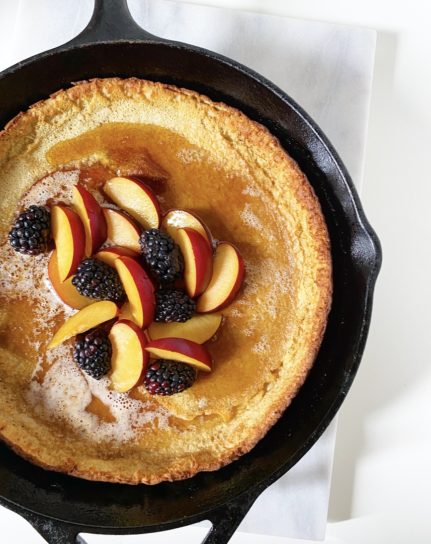 Oatmeal Puff Pancake {Gluten-Free Dutch Baby}