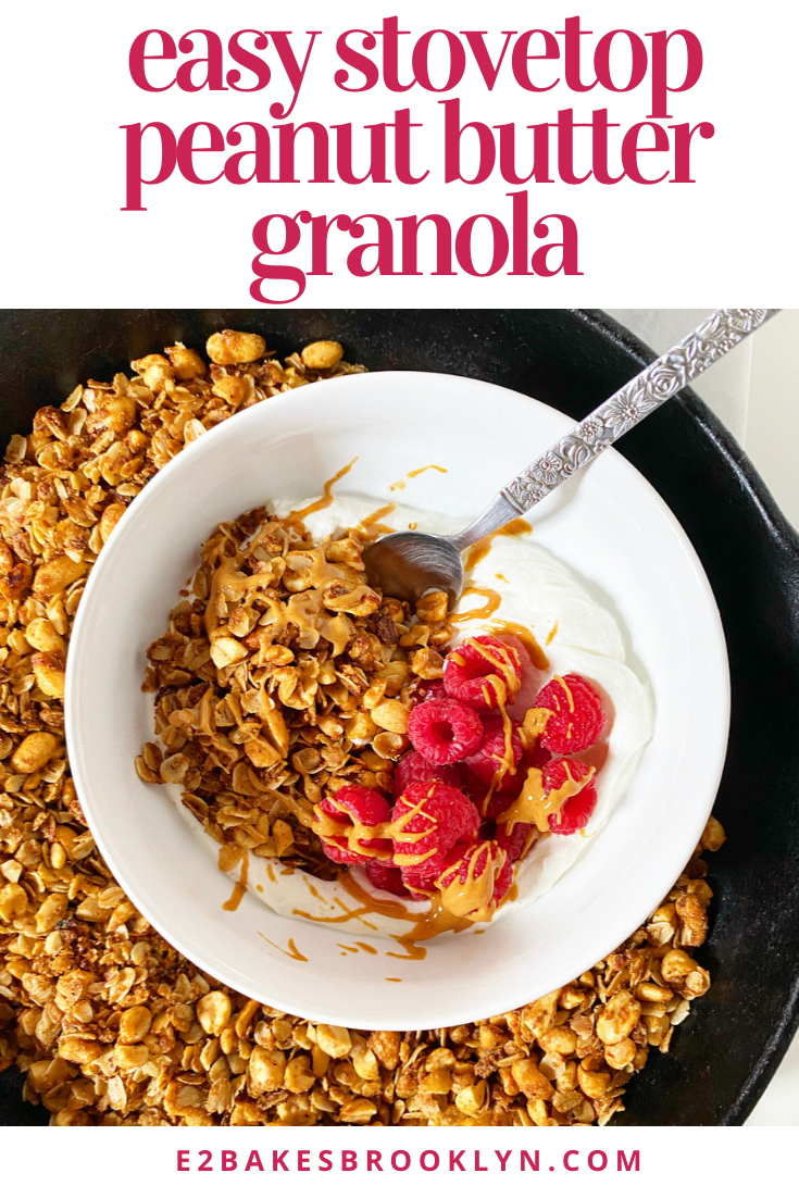 Easy Stovetop Peanut Butter Granola