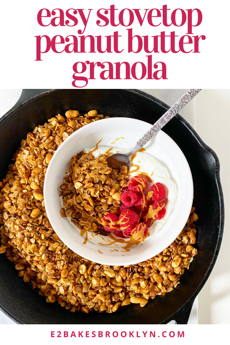 Easy Stovetop Peanut Butter Granola