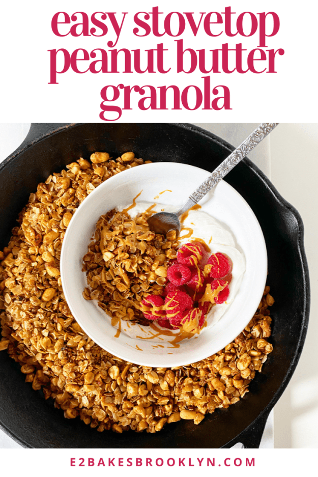 Easy Stovetop Peanut Butter Granola