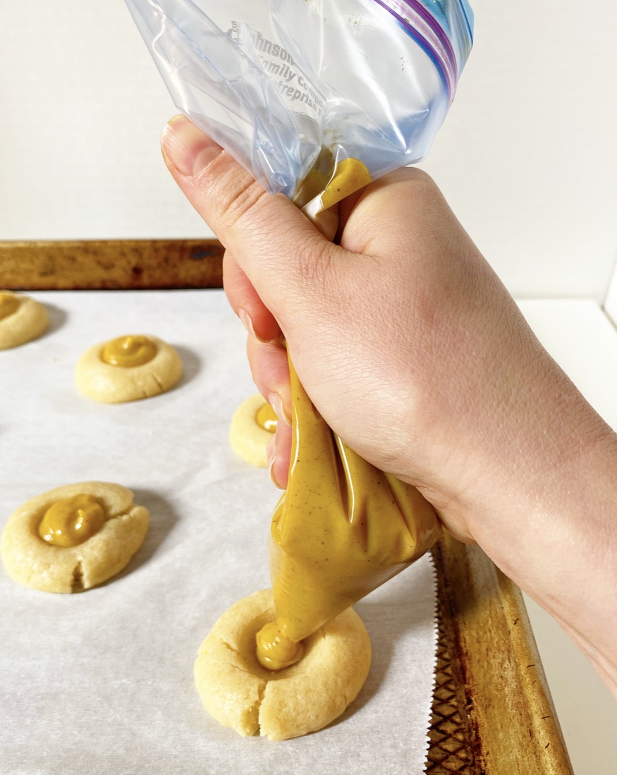 Pumpkin Pie Thumbprints