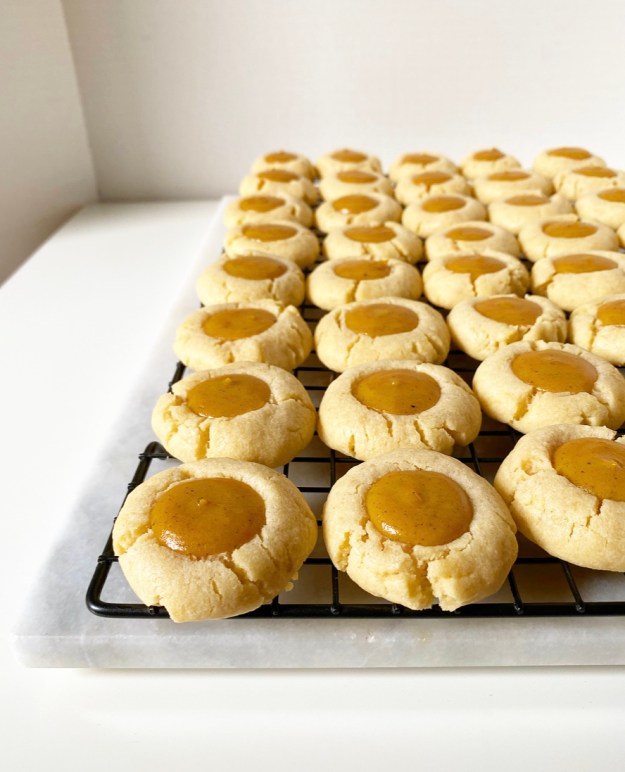 Pumpkin Pie Thumbprints
