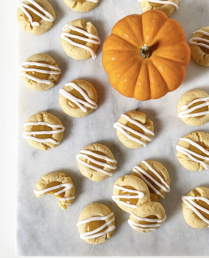 Pumpkin Pie Thumbprints