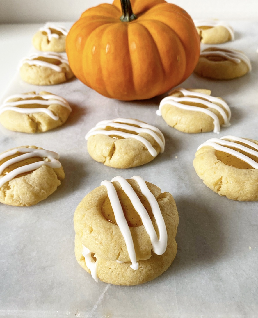 Pumpkin Pie Thumbprints