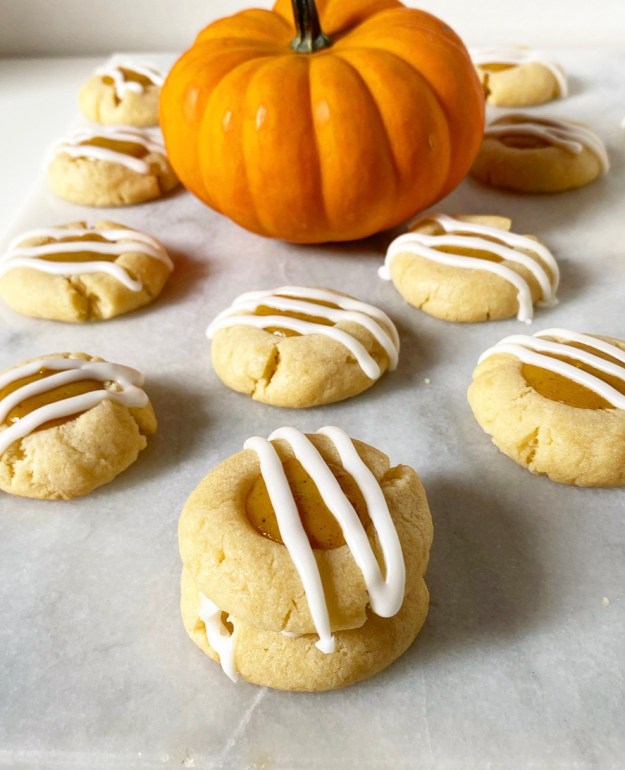 Pumpkin Pie Thumbprints