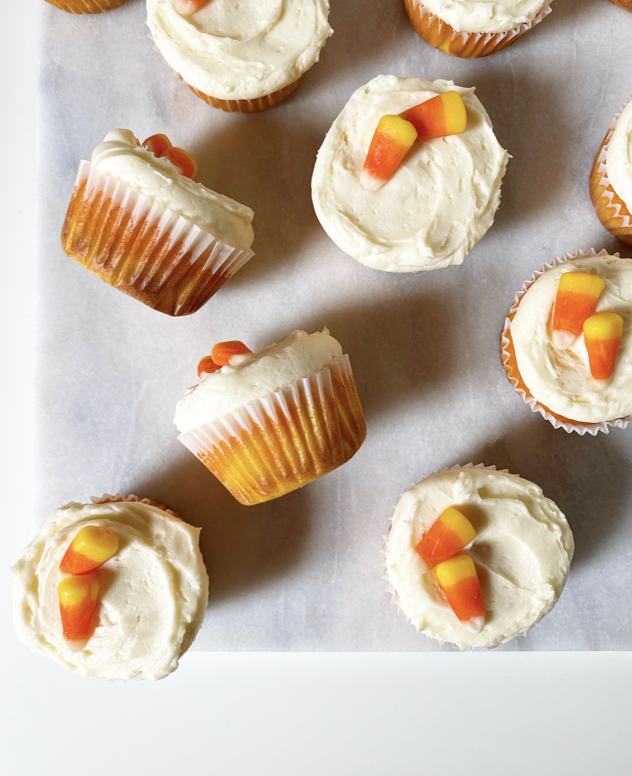 Candy Corn Cupcakes